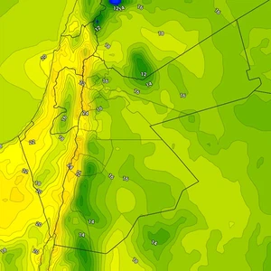 Jordan | Temperatures continue to be higher than their rates on Thursday, but southeasterly winds increase the feeling of coldness