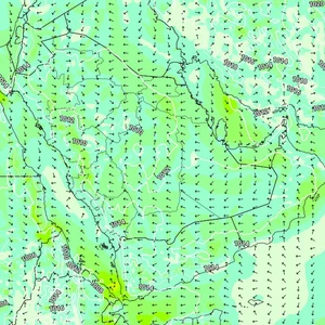 Yemen | Active winds and turbulent waves in the Bab al-Mandab Strait on Tuesday
