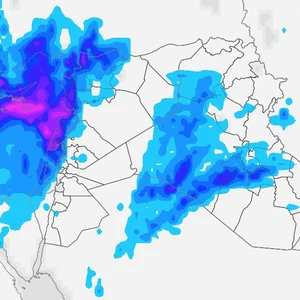 Levant | Accompanied by thunderstorms.. A state of atmospheric instability is concentrated in Syria and Lebanon on Sunday evening, and requires attention to the dangers of floods