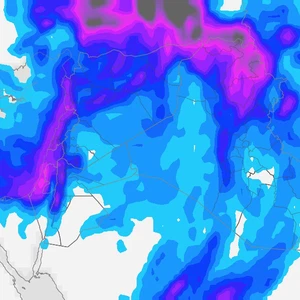 Jordanie : D&#39;importantes quantités de pluie sont apportées par le système de basse pression situé au nord et au centre du Royaume.