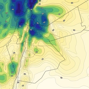 Jordanie | Des courants d'air humides d'ouest affectent le Royaume lundi, provoquant une baisse des températures et l'apparition de nuages bas