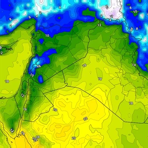 Jordanie : Baisse notable des températures mardi, avec l&#39;apparition de nuages à différentes altitudes.