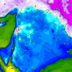 طقس قارس البرودة في المناطق الشمالية والمرتفعات الجبلية ليلاً وأحوال جوية غير مستقرة متوقعة خاصة نهاية الأسبوع