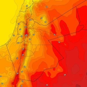 Jordan | Temperatures remain below average and normal summer weather ...