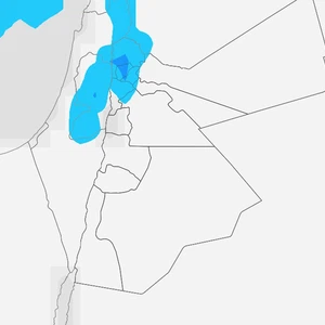 Jordan: Temperatures to drop on Sunday with a chance of showers, mainly in the north.