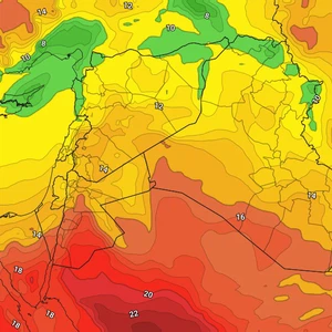 Jordan: Weather forecast and expected temperatures for Tuesday and Wednesday, God willing.