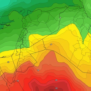 Jordan | High temperatures Monday and Tuesday and warm weather in low places