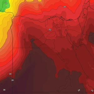 Egypt | A five-point depression affects the republic. A noticeable rise in temperature and raised sands in several areas