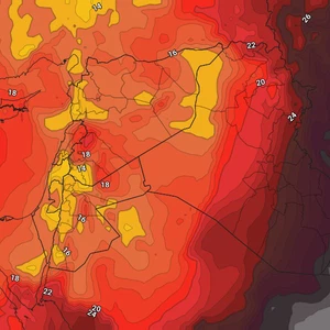 Iraq | The brunt of the heat subsides in the middle of the week, and temperatures drop in conjunction with the advance of dust waves from Badia al-Sham
