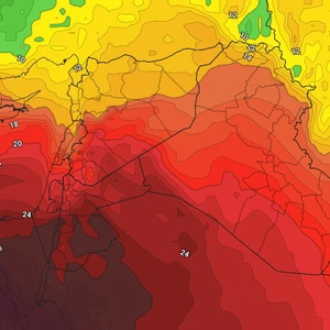 Jordan enters the peak of the Khamsin weather conditions on Monday and Tuesday 