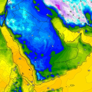 الموجة الباردة تؤثر نهاية الأسبوع وتهوي بالحرارة إلى ما يقارب الصفر المئوي ليلاً