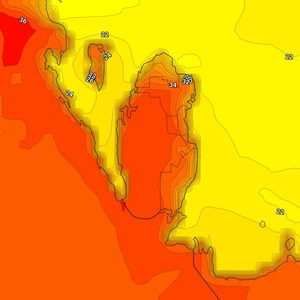 قطر والبحرين | كُتلة هوائية حارة نسبياً تفرض سيطرتها الأسبوع الحالي وارتفاع على درجات الحرارة