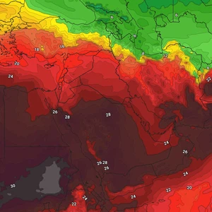 مصر | موجة حارة تؤثر على البلاد اعتباراً من يوم الجمعة وتستمر لعدة أيام مع درجات حرارة تتجاوز الـ 40 مئوية (تفاصيل)