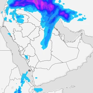 حالة من عدم الاستقرار الجوي تؤثر على الكويت على فترات لعدة أيام تترافق بالأمطار الرعدية والغبار