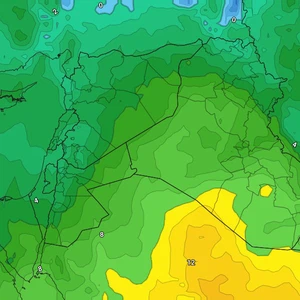 Jordanie | Un état d'instabilité atmosphérique et de pluie qui peut être forte dans certaines régions le dimanche/lundi soir, coïncidant avec de fortes fluctuations de température