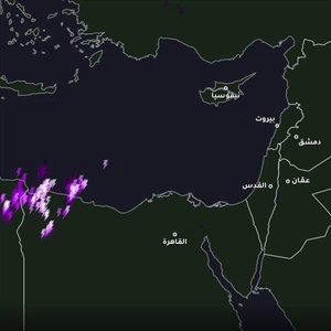 مصر - تحديث الساعة 9:30 صباحاً | سُحب رعدية تؤثر على محافظة مطروح في بداية تأثير حالة عدم الاستقرار الجوي