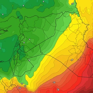 The Khamsin winds are followed by a notable cold wave for the month of May.