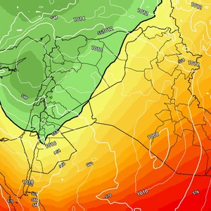 الأردن | منخفض جوي مُصنف من الدرجة الثالثة يؤثر على المملكة الجمعة مرفق بالأمطار الغزيرة والرياح القوية