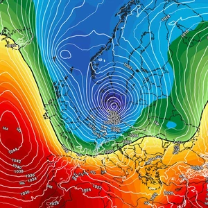 Snowstorms and negative temperatures in several areas of Europe in the ...