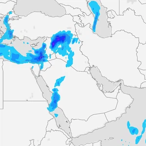 حالة ماطرة اقليمية تؤثر على 8 دول عربية نهاية الأسبوع