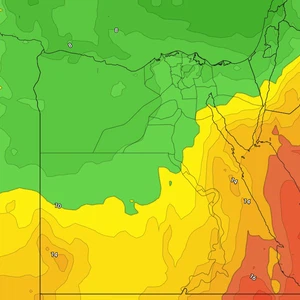 Egypt: Significant drop in temperatures and thunderstorms expected in several regions at this time.