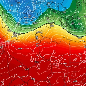 Low-pressure systems are moving from the central Mediterranean to the east, so what is preventing them from reaching the Kingdom?