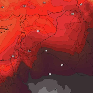 Jordan | Moderate start to fall and indications of a significant rise in temperatures at this time
