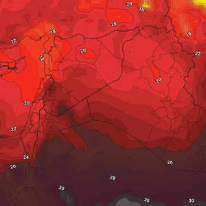 Iraq Weekly Newsletter A hot to very hot air mass affecting the country in the middle of the week