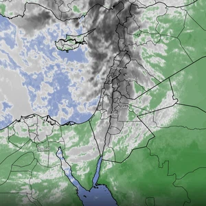 Jordanie - mise à jour à 13h30 | Le flux continu de nuages vers le nord et le centre du Royaume, accompagné de pluie et de grêle