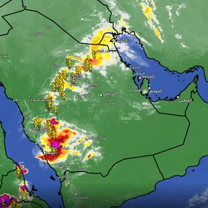 Saudi Arabia/Update 6:00 PM: Thunderstorms affecting some areas of the Kingdom at this time