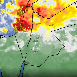 Jordan: Thunderstorms are expected to cross the Kingdom&#39;s skies soon, accompanied by thunderstorms and possibly hail.