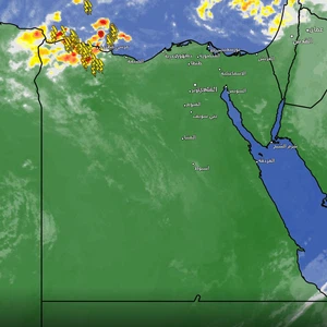 مصر - تحديث الساعة 2:30 بعد الظهر | سحب رعدية وأمطار غزيرة على الساحل الشمالي الغربي