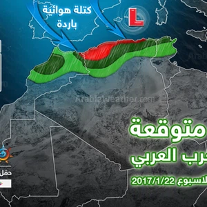 استمرار الطقس المضطرب بداية الأسبوع على العديد من المناطق الشمالية
