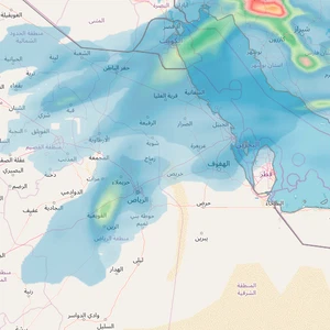 الرياض | تزايد فرص الأمطار على فترات ليلة الأحد/الإثنين  