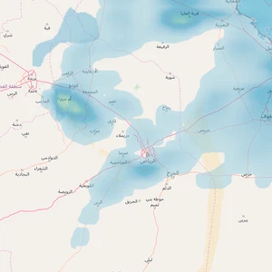 الرياض | تجدد فرص الامطار الرعدية مساء السبت وتستمر حتى فجر الأحد 
