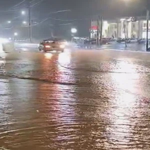 Traffic was cut off on the desert highway before Al-Husayniyah Bridge and Aniza Bridge towards Al-Shawbak due to high water levels.