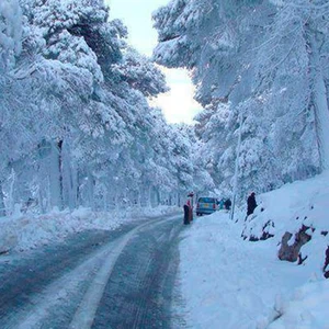 Areas covered by snow forecasts in North Africa