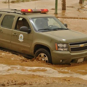 امطار غزيرة في جازان في حالة سابقة عملت على تشكل السيول
