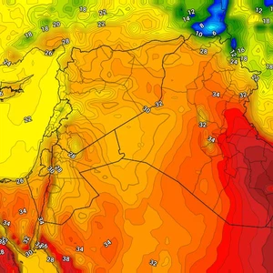 Kuwait | Hot weather in all regions at the end of the week and brisk winds causing dust in some areas
