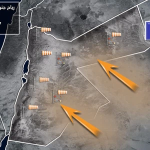 الأحد ونهار الاثنين | رياح جنوبية شرقية مُعتدلة مع هبّات نشطة مُثيرة للأتربة