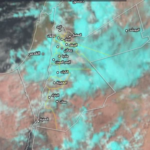 الأردن: أحوال جوية استثنائية تتعرض لها بعض المناطق الآن (أمطار رعدية و عواصف غبارية و رياح هابطة)