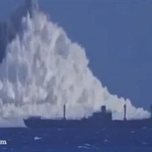 Shocking video: Watch what happens when an atomic bomb is detonated in the sea!