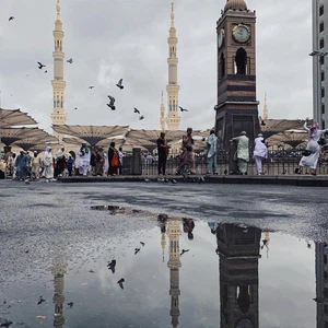 أمطار غزيرة  تزور منطقة المدينة المنورة