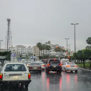 أمطار الطائف في إحدى السنوات السابقة