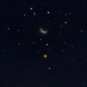 The moon embraces the star Scorpio