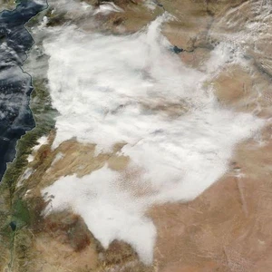 ضباب كثيف يلُف أغلب الأراضي السورية يوم 7-12-2014