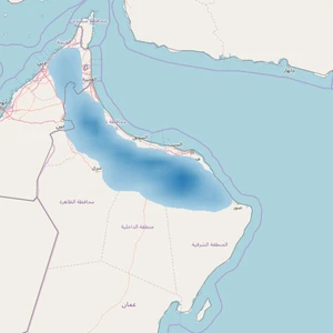 نشاط تكونات محلية على سلطنة عمان والأمارات