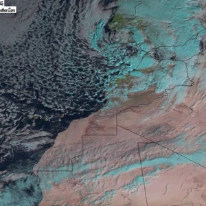 الإثنين: تواصل تأثر المملكة المغربية بالمنخفض الجوي 