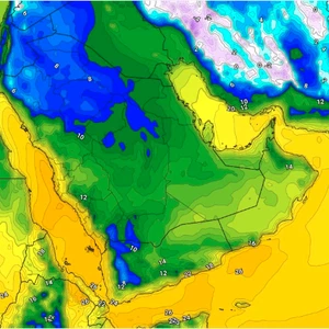 هام | أول موجة برد تؤثر على نطاقات واسعة من السعودية نهاية الأسبوع