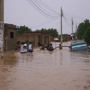 شوارع العاصمة السودانية الخرطوم بعد موجة الأمطار